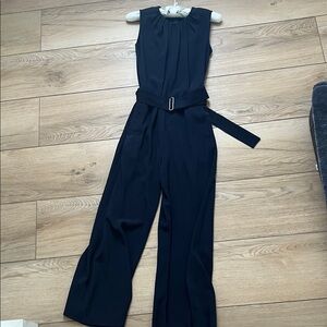 Boss Navy Belted Jumpsuit